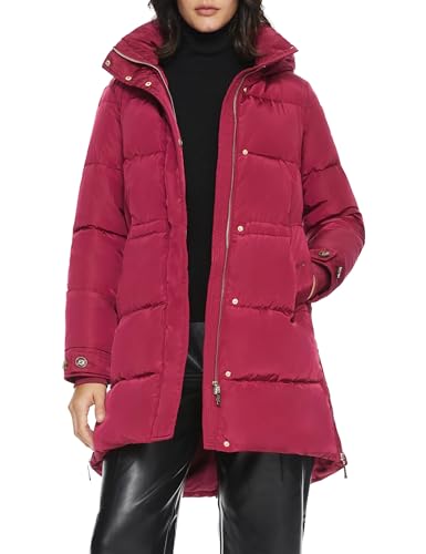 Orolay Damen Winter Dicker Puffermantel Warme Jacke mit Kapuze Rot L von Orolay