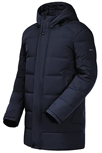 Orolay Herren Daunenmantel Steppjacke Winddichter Winterparka Nachtblau S von Orolay