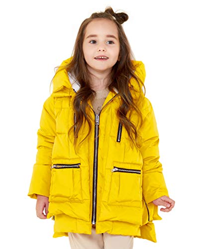 Orolay Kinder Jungen Daunenjacke mit Kapuze Winterjacke Gelb 11-12 Jahre alt von Orolay