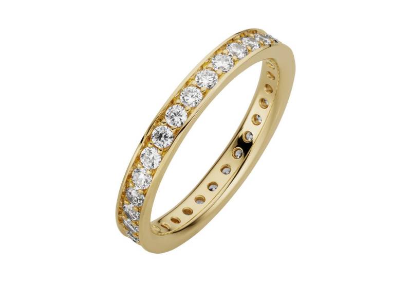 Orolino Fingerring 333/- Gelbgold glanz synth. Zirkonia von Orolino