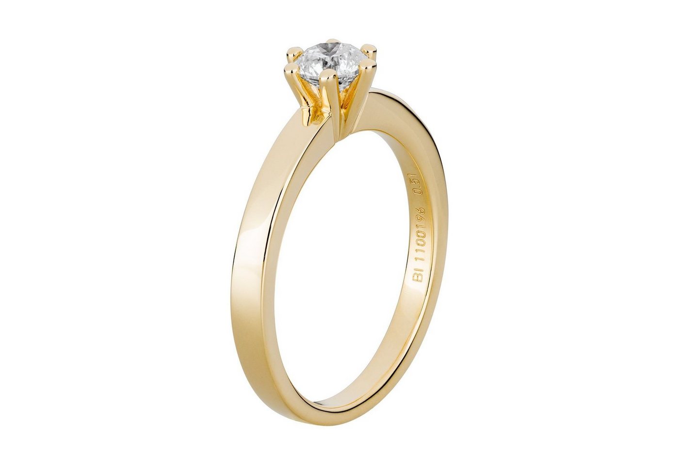 Orolino Fingerring 585/- Gelbgold 1 Brill. 0,50 ct. von Orolino