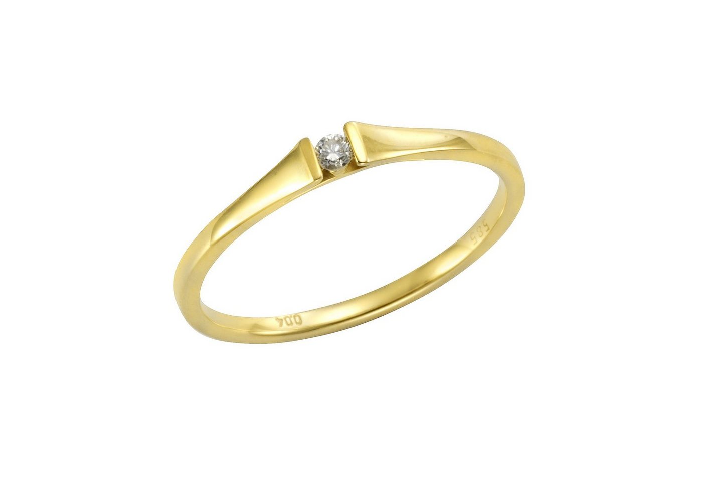 Orolino Fingerring 585 Gold Brillant 0,04ct. von Orolino