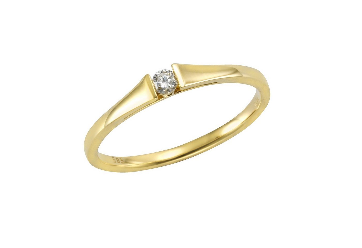 Orolino Fingerring 585 Gold Brillant 0,08ct. von Orolino