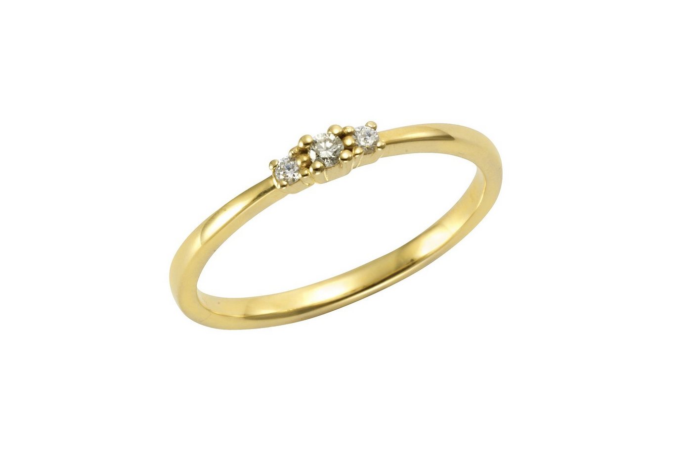 Orolino Fingerring 585 Gold 3x Brillant zus. 0,08ct. von Orolino