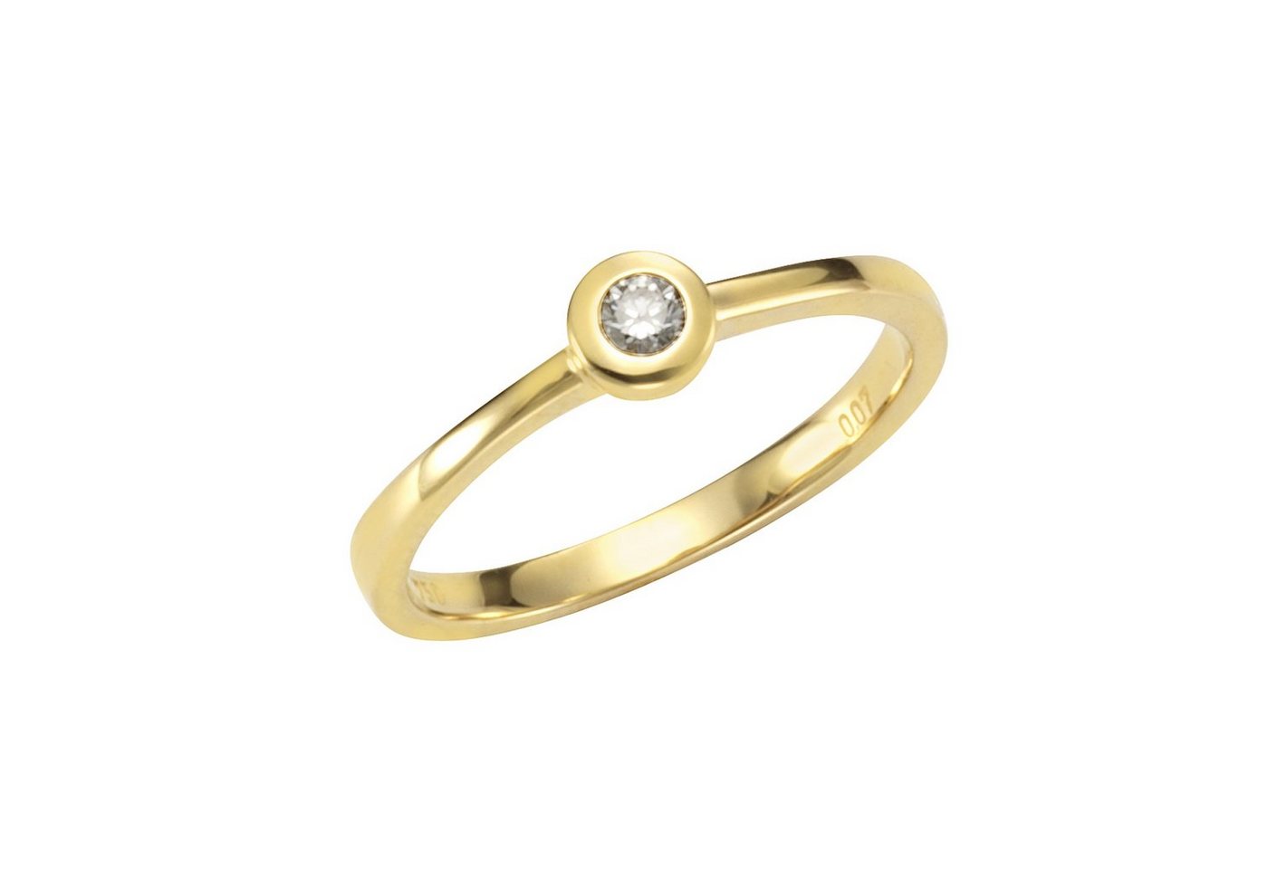 Orolino Fingerring 585/- Gelbgold Brillant von Orolino