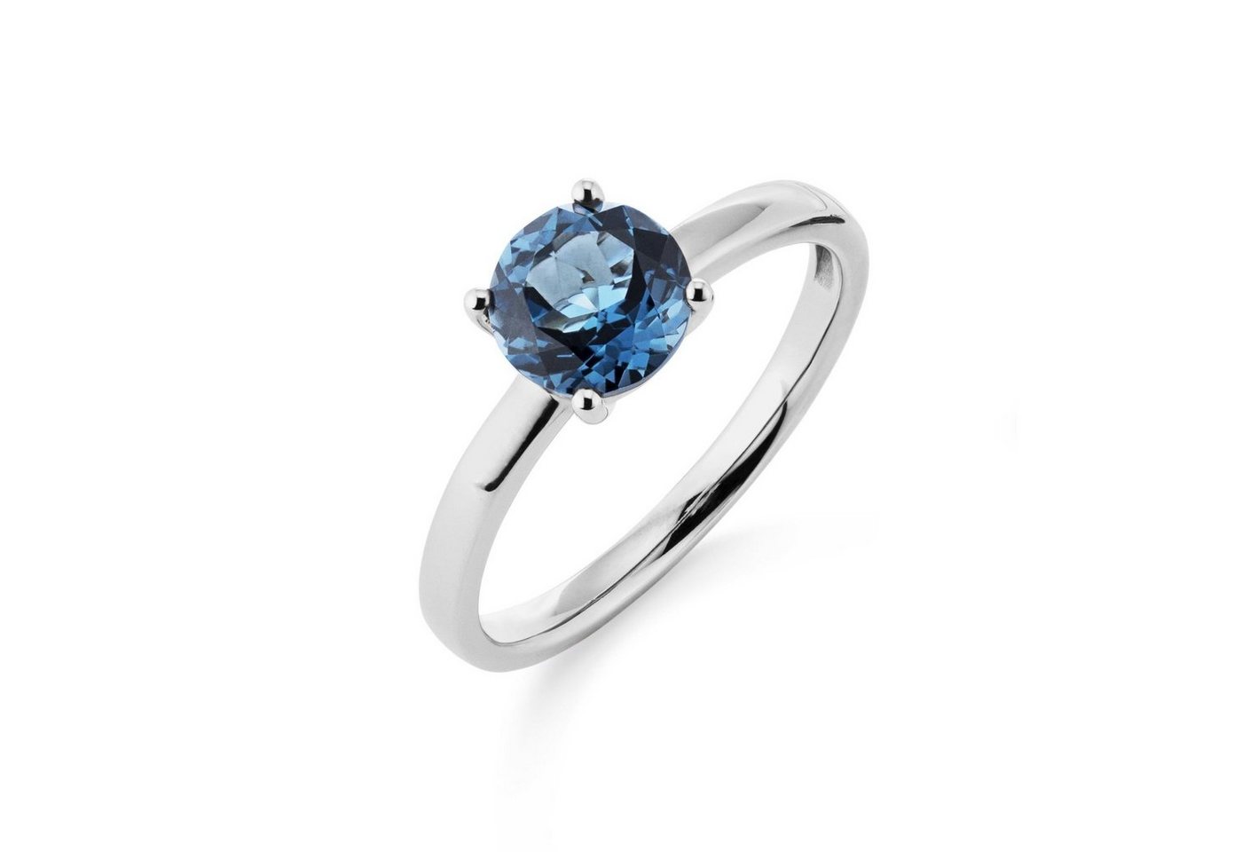 Orolino Fingerring 585/- Weißgold Blautopas London blue von Orolino