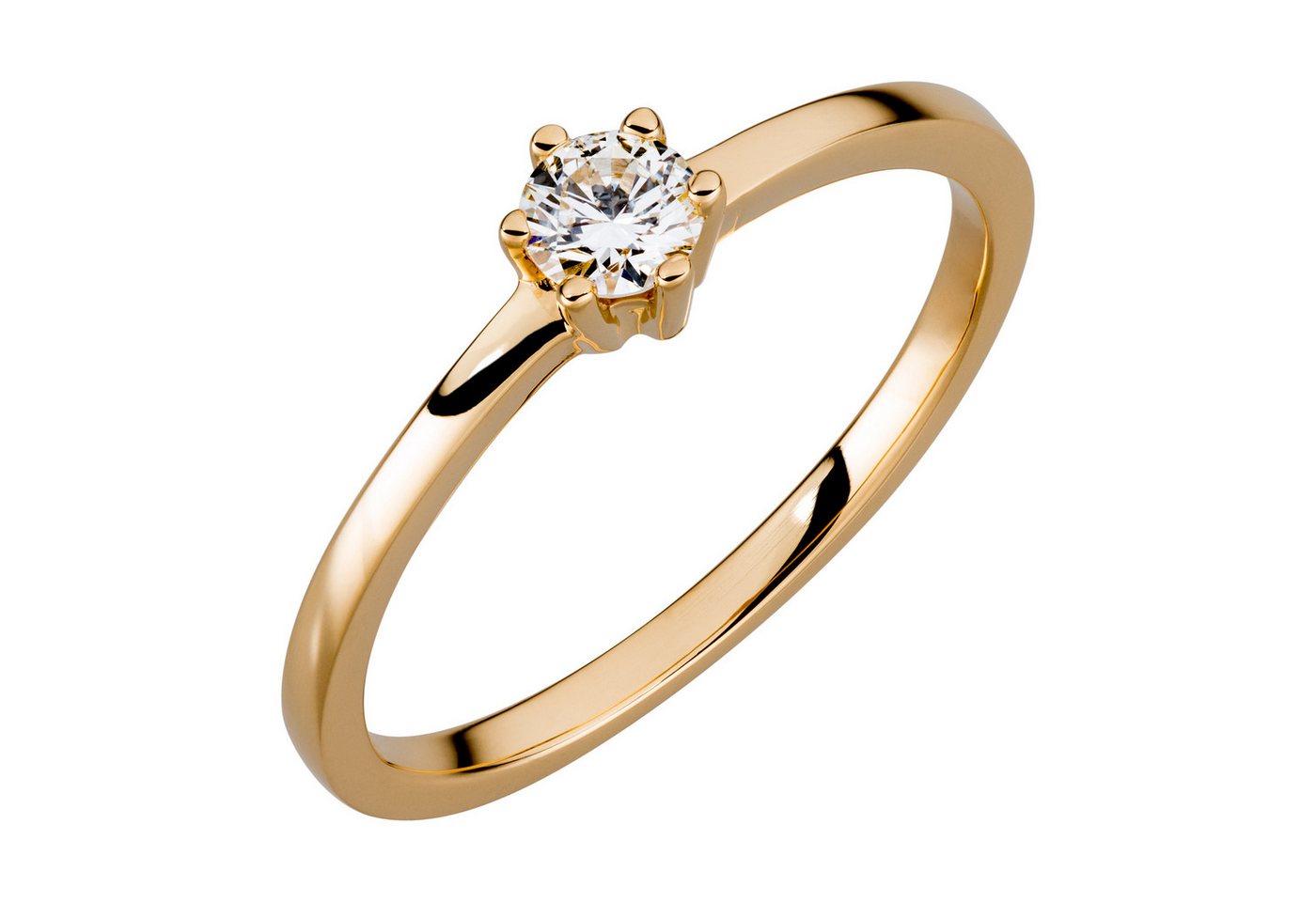 Orolino Fingerring 750/- Gelbgold 1 Brill. 0,25 ct. von Orolino