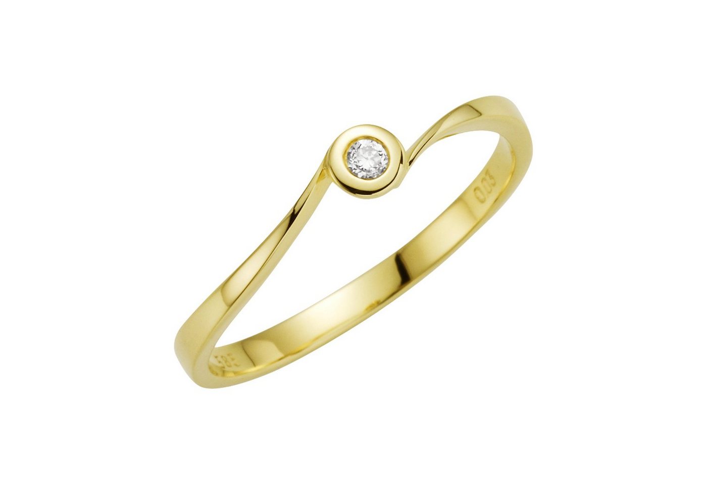 Orolino Fingerring 585 Gold Brillant 0,03ct. von Orolino