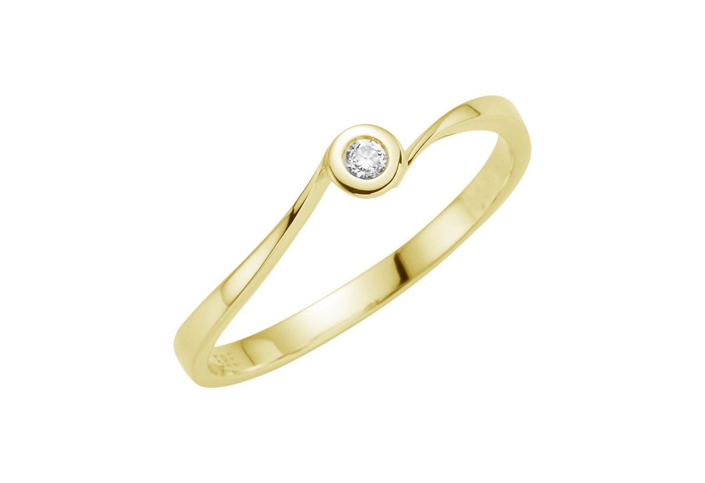 Orolino Fingerring 585 Gold Brillant 0,06ct. von Orolino