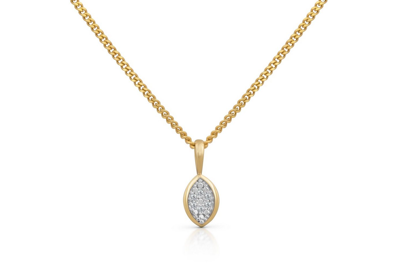 Orolino Kette mit Anhänger 585 Gold Brillant 0,030ct. von Orolino