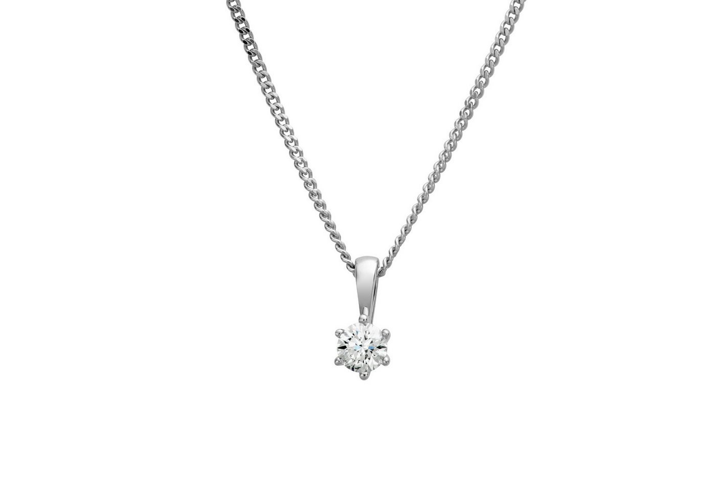 Orolino Kette mit Anhänger 750/- Weißgold 1 Brillant 0,25 ct. Orolino Kette mit Anhänger 750/- Weißgold 1 Brillant 0,25 ct. von Orolino