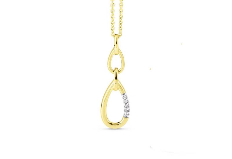 Orolino Kette mit Anhänger Gold 585 mit 5 natürlichen Brillanten zus. 0,025ct. von Orolino