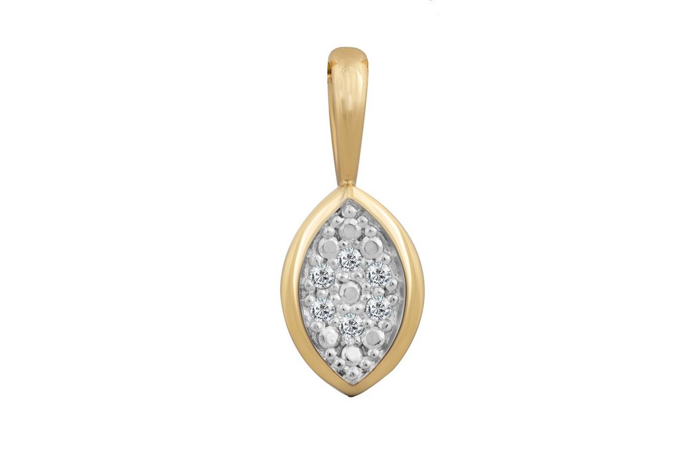 Orolino Kettenanhänger 585 Gold mit 6x Brillant 0,03ct. von Orolino