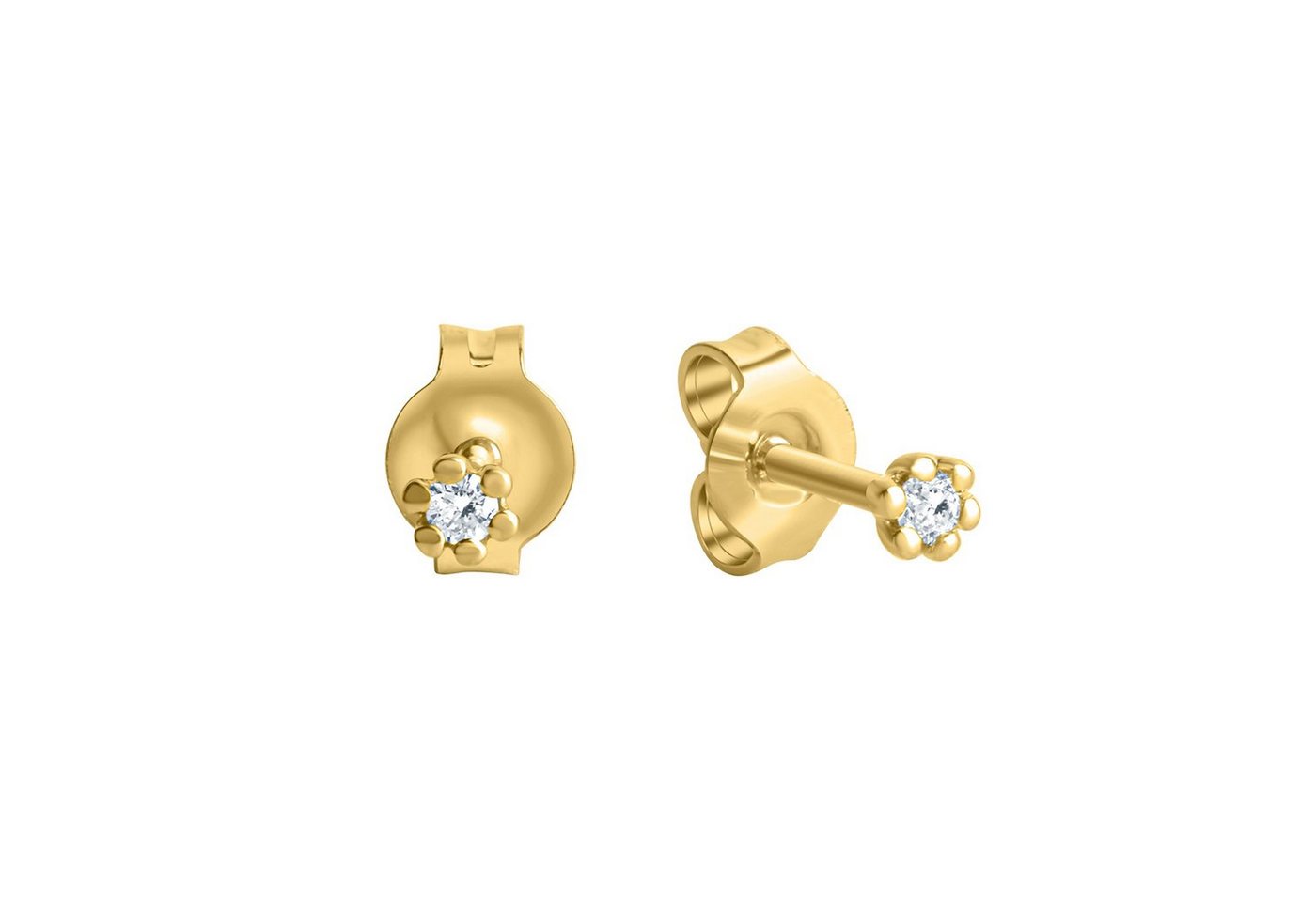 Orolino Paar Ohrstecker 585 Gold 2x Brillant 0,05ct. von Orolino