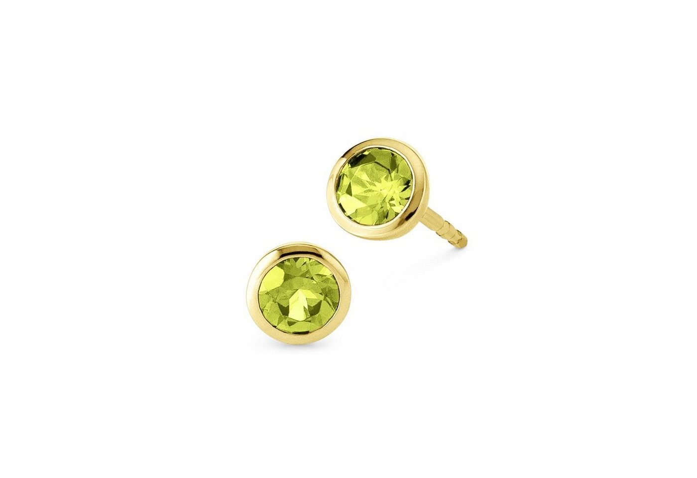 Orolino Paar Ohrstecker 585/- Gelbgold Peridot von Orolino