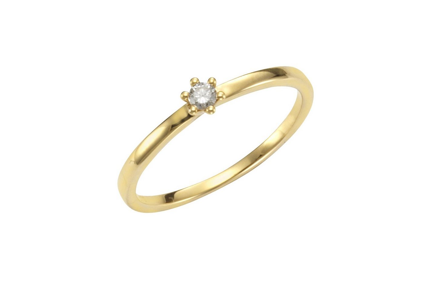 Orolino Fingerring 585/- Gelbgold Brillant von Orolino