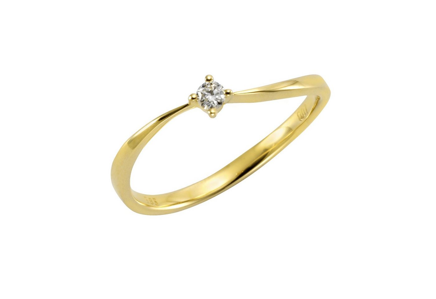 Orolino Fingerring 585 Gold Brillant 0,07ct. von Orolino