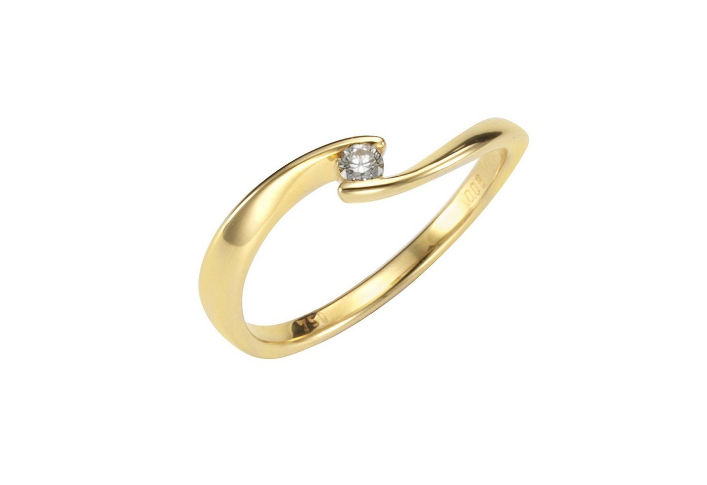 Orolino Fingerring 750 Gold Brillant 0,06ct. von Orolino