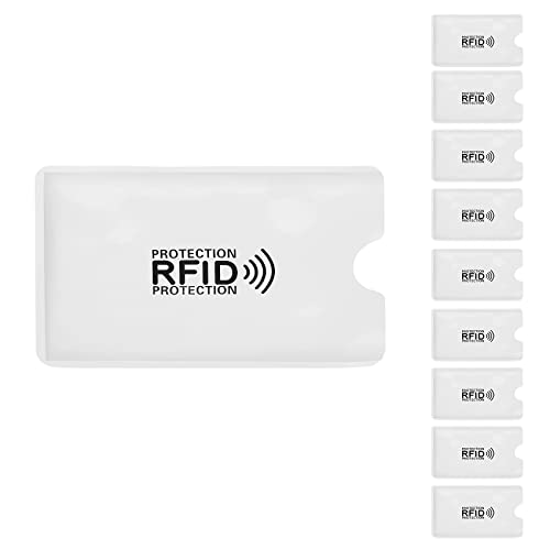 Orolotay 10 Stücke Aluminiumfolie Anti-Entmagnetisierung Abdeckung RFID-Abschirmung Tasche NFC Kreditkarte Anti-Diebstahl Buerste ID Karten Beschuetzer von Orolotay