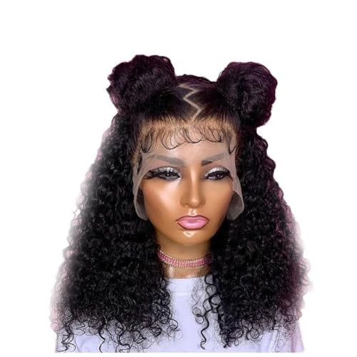 Orolotay Perücke Kurze Lockige Perücke Frauen Vorgezogene Brasilianische Locken Lace Front Perücke von Orolotay