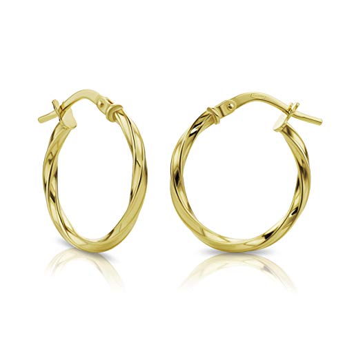 Orovi Damen Gold Creolen Ohrringe GelbGold Ohrringe 18 Karat (750) Ohr-Schmuck von OROVI