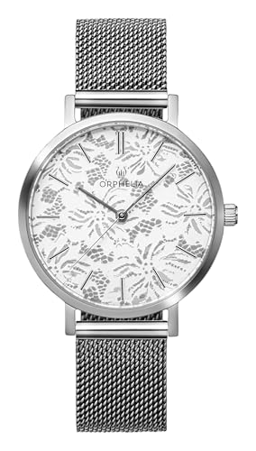 ORPHELIA Damen Analog Quarz Uhr mit Edelstahl Armband OR12803, Silber von Orphelia