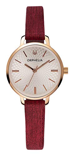 Orphelia Damen Analog Uhr Pixi mit Leder Armband Rot von Orphelia