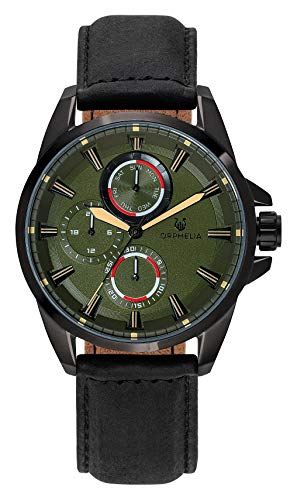 Orphelia Herren Multi Zifferblatt Uhr Eddington mit Echtleder Armband OR71901 von Orphelia