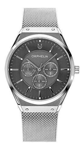 Orphelia Herren Multi Zifferblatt Uhr Saffiano mit Edelstahl Armband Silber von Orphelia