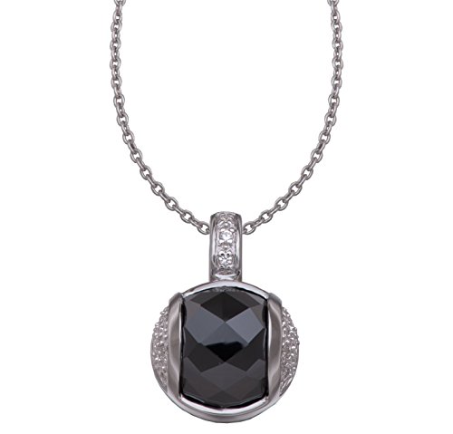 Orphelia Damen-Anhnger mit Kette Black Ball 925 Sterlingsilber mit Zirkonia 45cm ZH-4572 von Orphelia