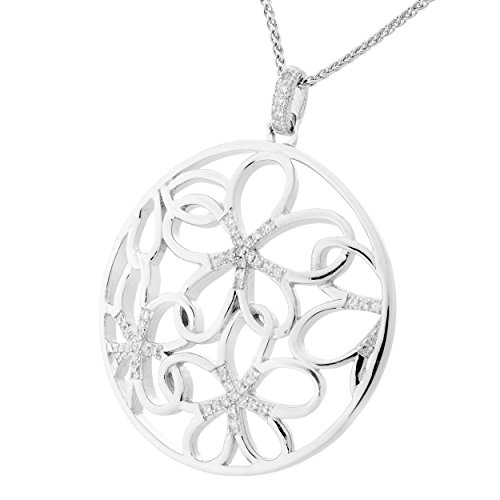 Orphelia Damen-Anhänger met Kette 925 Silber rhodiniert Zirkonia weiß Brillantschliff-ZH-7216 Orphelia Damen-Anhänger met Kette 925 Silber rhodiniert Zirkonia weiß Brillantschliff-ZH-7216 von Orphelia