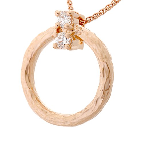 Orphelia Damen-Anhänger met Kette 925 Silber teilvergoldet Zirkonia weiß Brillantschliff-ZH-7129/RG von Orphelia