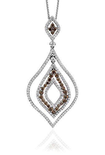 Orphelia Damen-Anhänger mit Kette 925 Silber rhodiniert Zirkonia Mehrfarbig Brillantschliff - ZH-7043 von Orphelia