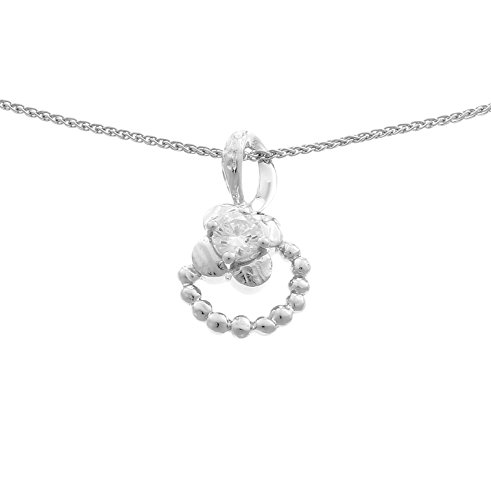 Orphelia Damen-Anhänger mit Kette 925 Silber rhodiniert Zirkonia weiß Brillantschliff - ZH-4850 von Orphelia