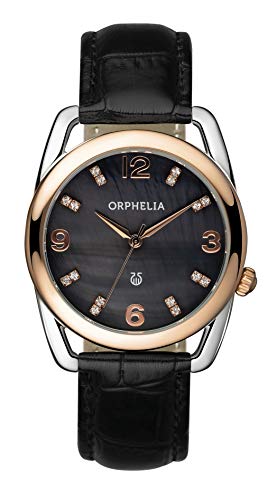 Orphelia Damen-Armbanduhr Classic Glam Analog Quarz Leder von Orphelia