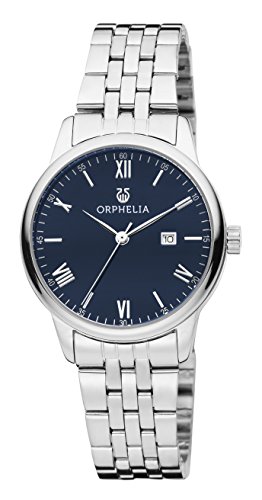 Orphelia Damen-Armbanduhr The Minimalist Analog Quarz Edelstahl Silber/Blau von Orphelia