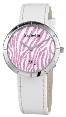 Orphelia Damen-Armbanduhr Zebra Analog Quarz Leder von Orphelia