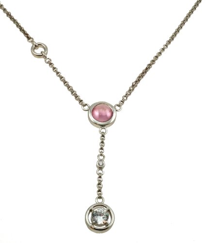 Orphelia Damen-Halsband 925 Sterling Silber Zirkonia pink ZK-2750 von Orphelia