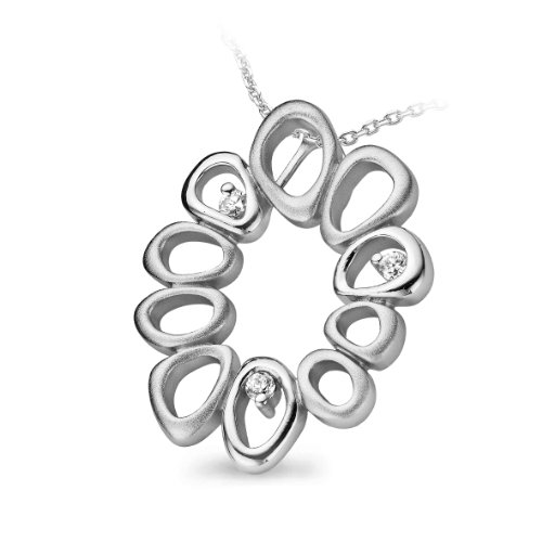 Orphelia Damen Halskette 925 Sterling Silber Zirkonia 45 cm Silber ZH-4665 von Orphelia