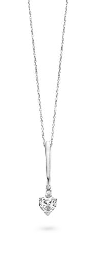 Orphelia Damen Halskette 925 Sterling Silber Zirkonia 45 cm Silber ZH-4769 von Orphelia