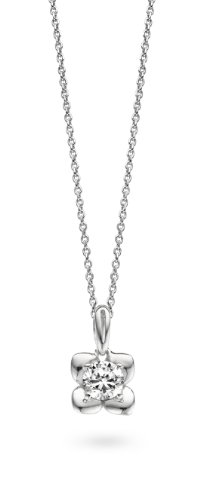 Orphelia Damen Halskette 925 Sterling Silber Zirkonia 45 cm Silber ZH-4739 von Orphelia