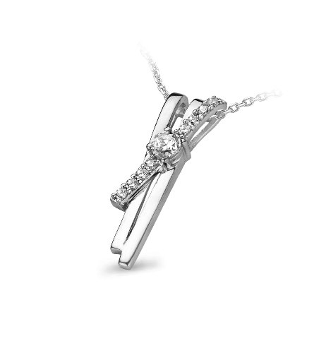 Orphelia Damen Halskette 925 Sterling Silber Zirkonia 45 cm Silber ZH-4765 von Orphelia