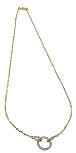 Orphelia Damen-Halskette mit Anhänger Vergoldetes Metall mit Cubic Zirkonia weiß PK-021 von Orphelia