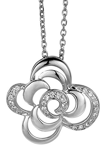 Orphelia Damen-Kette mit Anhänger 925 Silber rhodiniert Zirkonia weiß 45 cm - ZH-4864 von Orphelia