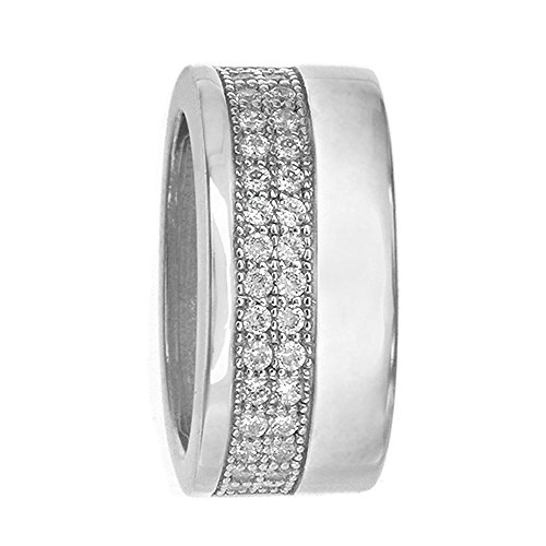 Orphelia Damen-Kette mit Anhänger 925 Silber rhodiniert Zirkonia weiß Rundschliff 45 cm - ZH-7244 von Orphelia