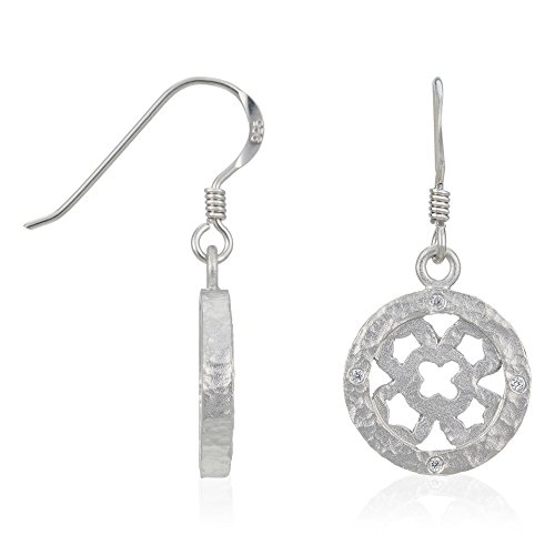 Orphelia Damen-Ohrhänger 925 Sterling Silber rhodiniert mattiert Zirkonia weiß ZO-5251 von Orphelia