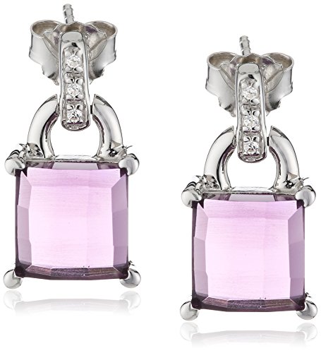 Orphelia Damen-Ohrhänger 925 Sterling Silber Quarz violett ZO-5980 von Orphelia