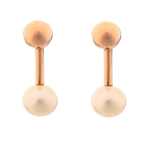 Orphelia Damen-Ohrstecker 925_Sterling_Silber Perle zo-7373 RG von Orphelia