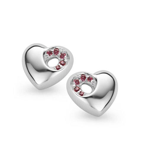 Orphelia Damen-Ohrstecker 925 Sterling Silber Zirkonia rot ZO-5020 von Orphelia