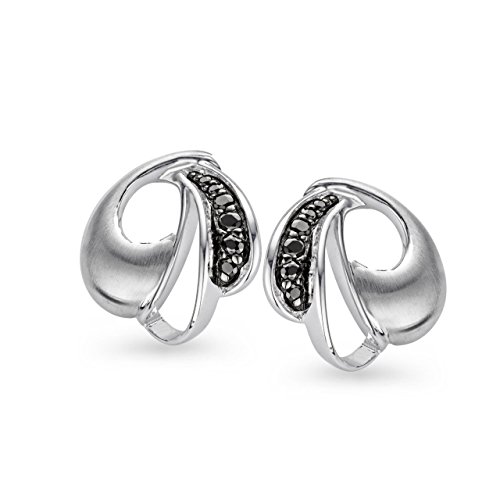 Orphelia Damen-Ohrstecker 925 Sterling Silber Zirkonia schwarz ZO-5025 von Orphelia